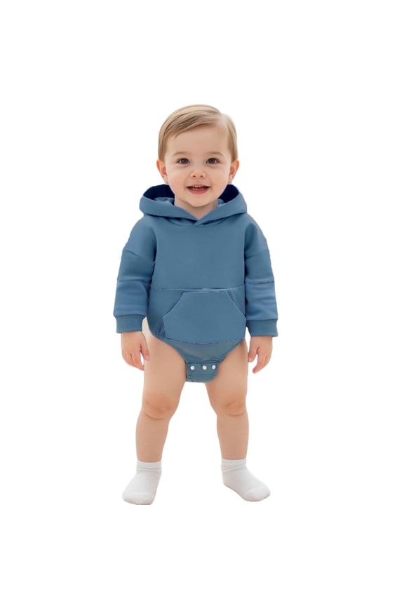 Cotton Onesie for Toddler Baby Boys and Girls Fuzzy Winter Family Visit Memory Outfit Cozy Cold Evening Home Cuddle Apparel Warm Play Date Indoor