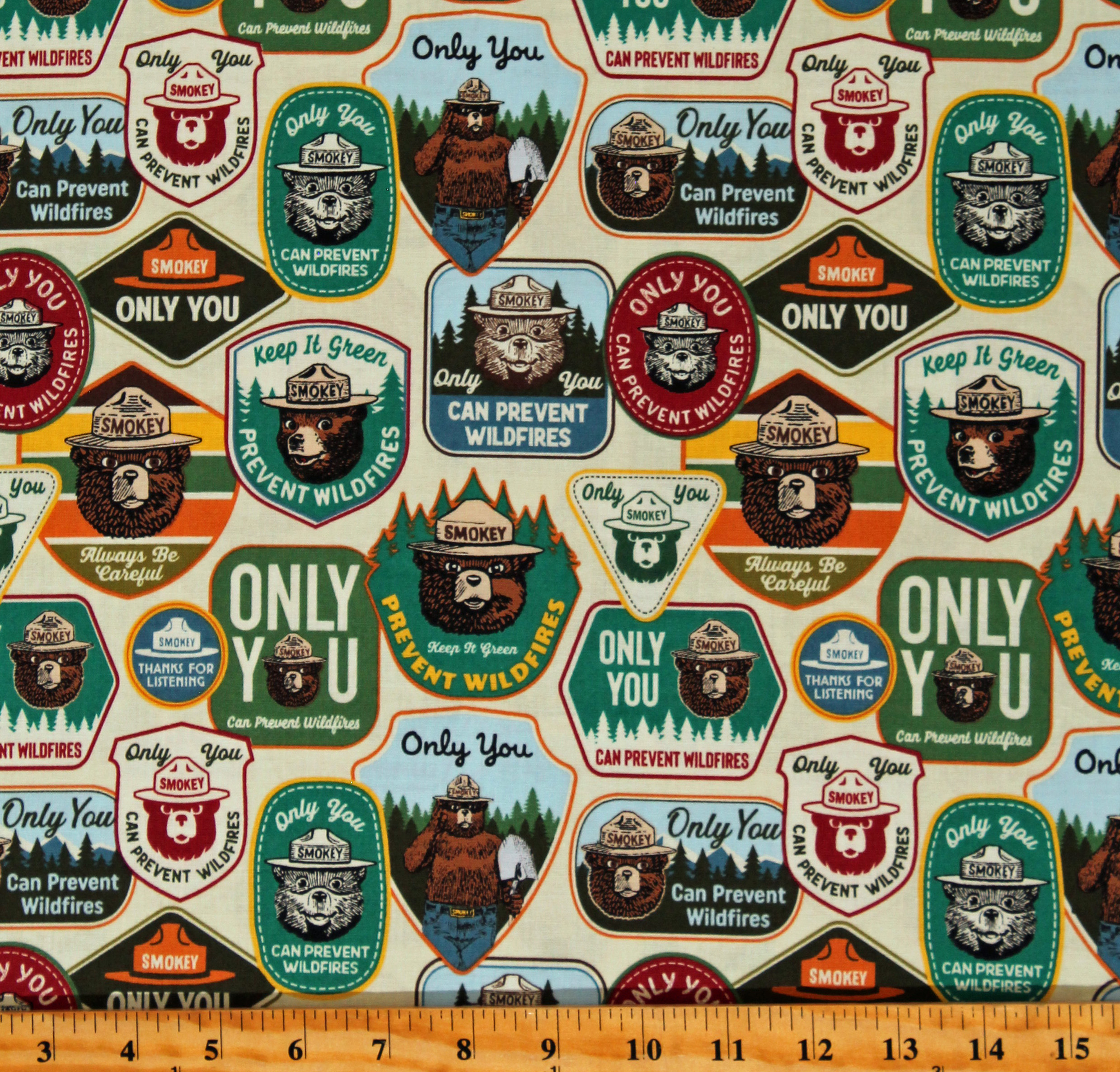 Cotton Only You Smokey The Bear Ranger Wilderness Wildfire Prevention ...