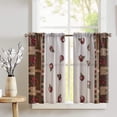 thumbnail image 1 of Cotton Orchard Grown Apples Print Café Tier Curtains Window Treatment Kitchen Home Décor, 1 of 1