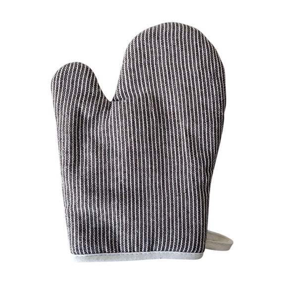 Cotton Oven Mitts for Baking, Heat Resistant Kitchen Gloves for Cooking, Microwave Safe Pot Holders for Handling Hot Dishes, 10.2 Inches, 1 Pack