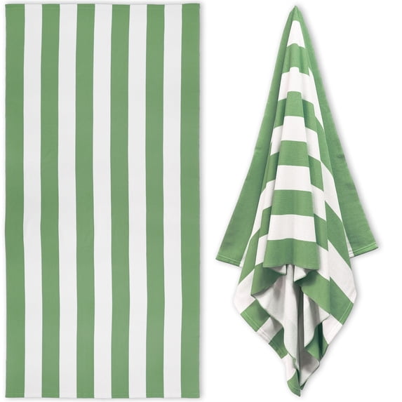 Cotton Oversized Stripe Pool Towel Extra Large Plush Thick Quick Drying Swimming Towel For Adults Men Women