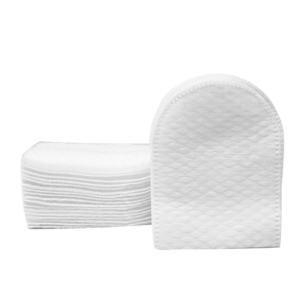Cotton Pad 240Pcs Non- U- shaped Pads Cotton Wiper Makeup Removal Pads with Storage Box for lip Eye Makeup Clean