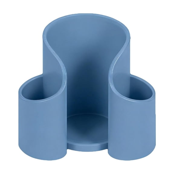 Cotton Pad Storage Blue Transparent Plastic Cotton Pad Organizer Box U-Shaped Opening Makeup Organizer