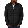 thumbnail image 1 of Cotton Padded Coat Men Winter Warm Coats Windproof Jackets with Pockets Outwear Jacket Cute Winter Coat Black 3XL, 1 of 5