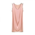 thumbnail image 1 of Cotton Pajamas Dress for Women V-Neck Tank Top Nightgown Casual Pajamas Sleepwear Loungewear Dress, 1 of 5
