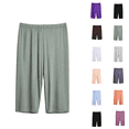 thumbnail image 1 of Cotton Pajamas for Women Set Nelozsy Women's Fashion Regular Waist Comfy Casual Exercise Pajama Pants Shorts Green XXL, 1 of 7