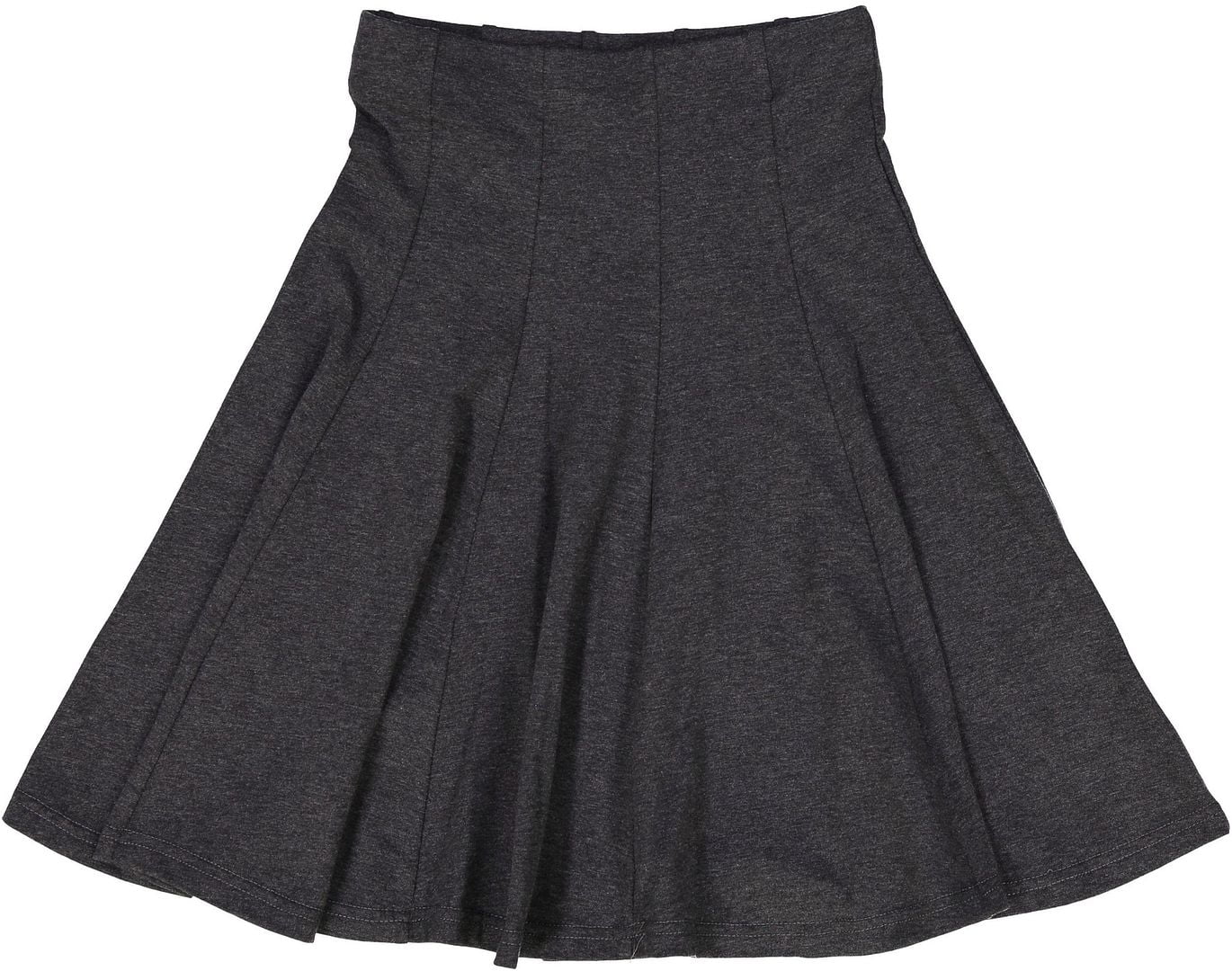 Cotton Panel Midi Skirt for Women Below Knee 27 inch Length
