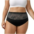 thumbnail image 1 of Cotton Panties for Women Pack Womens Cotton Panties, Women's Plus Size Lace Splice Underwear Sexy Briefs, 1 of 5