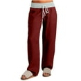 thumbnail image 1 of Cotton Pants For Women Sevevn Women's Comfortable Cropped Pants Color Sweatpants Yoga Pants, 1 of 9
