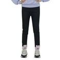 thumbnail image 1 of Cotton Pants for Girl Lined Denim Jeggings Warm Girls Linen Pants,Pink,120, 1 of 6