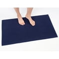thumbnail image 1 of Cotton Paradise 100% Cotton 20x34 inch Non Slip Bath Mats for Bathroom, Soft Absorbent Quick Dry Machine Washable Floor Bath Mat, Navy Blue, 1 of 8