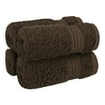 thumbnail image 1 of Cotton Paradise 100% Cotton 4 Piece Washcloths, Soft Absorbent Small Hand Face Towels Wash Rags for Body, Brown, 1 of 6
