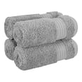 thumbnail image 1 of Cotton Paradise 100% Cotton 4 Piece Washcloths, Soft Absorbent Small Hand Face Towels Wash Rags for Body, Light Gray, 1 of 6