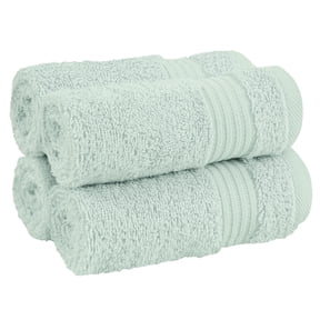 Cotton Paradise 100% Cotton 4 Piece Washcloths, Soft Absorbent Small Hand Face Towels Wash Rags for Body, Mint