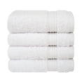thumbnail image 1 of Cotton Paradise 100% Cotton 4 Piece Washcloths, Soft Absorbent Small Hand Face Towels Wash Rags for Body, White, 1 of 5