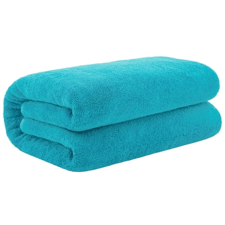 Cotton Paradise 100% Cotton 40"X80" Bath Sheet, Soft Absorbent Quick Dry Extra Large Bath Towels for Bathroom, Aqua Blue
