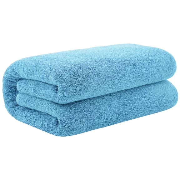 Cotton Paradise 100% Cotton 40 by 80 inches Bath Sheet, Soft Absorbent Quick Dry Towels for Bathroom, Sky Blue