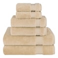 thumbnail image 1 of Cotton Paradise 100% Cotton 6 Piece Towel Set, Soft Absorbent Quick Dry Towels for Bathroom, Beige, 1 of 7