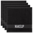 thumbnail image 1 of Cotton Paradise Makeup Remover Towels 4 Pack 100% Cotton 12x12 Inch Turkish Makeup Removal Face Cloths for Washing Face Cotton Soft Black Makeup Towel, 1 of 2