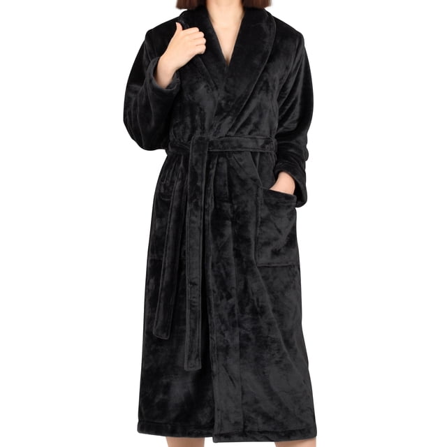 Big Work Robe Cotton Paradise Mens and Womens Robe, Warm Fleece Unisex Bathrobes ...