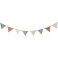 thumbnail image 1 of Cotton Party Banner, Double Layered String Flag, Multi-Colored Birthday Decoration, 6m Length Durable Hanging Flag for Home Camping Events, 1 of 4