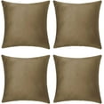 thumbnail image 1 of Velvet Cushion Covers 18 x 18 Set of 4 - Modern Throw Pillow Covers with Hidden Zipper for Couch, Sofa, Bed, Living Room, 1 of 7