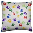 thumbnail image 1 of Cotton Paw Prints Animal Print Decorative Throw Pillow/Sham Cushion Cover, 1 of 3