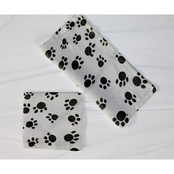 Cotton Paw Prints Napkins 18"X18"