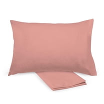 BreathableBaby Cotton Percale Pillowcase, For 13" x 18"/33 x 46 cm Toddler Pillow, Rose (2-Pack)