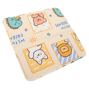 Foldable Cotton Pet Floor Mat for Dogs Cats - Absorbent Pee Pad, Sleeping & Feeding Blanket, Portable Indoor Outdoor Travel Accessory cotton All Seasons