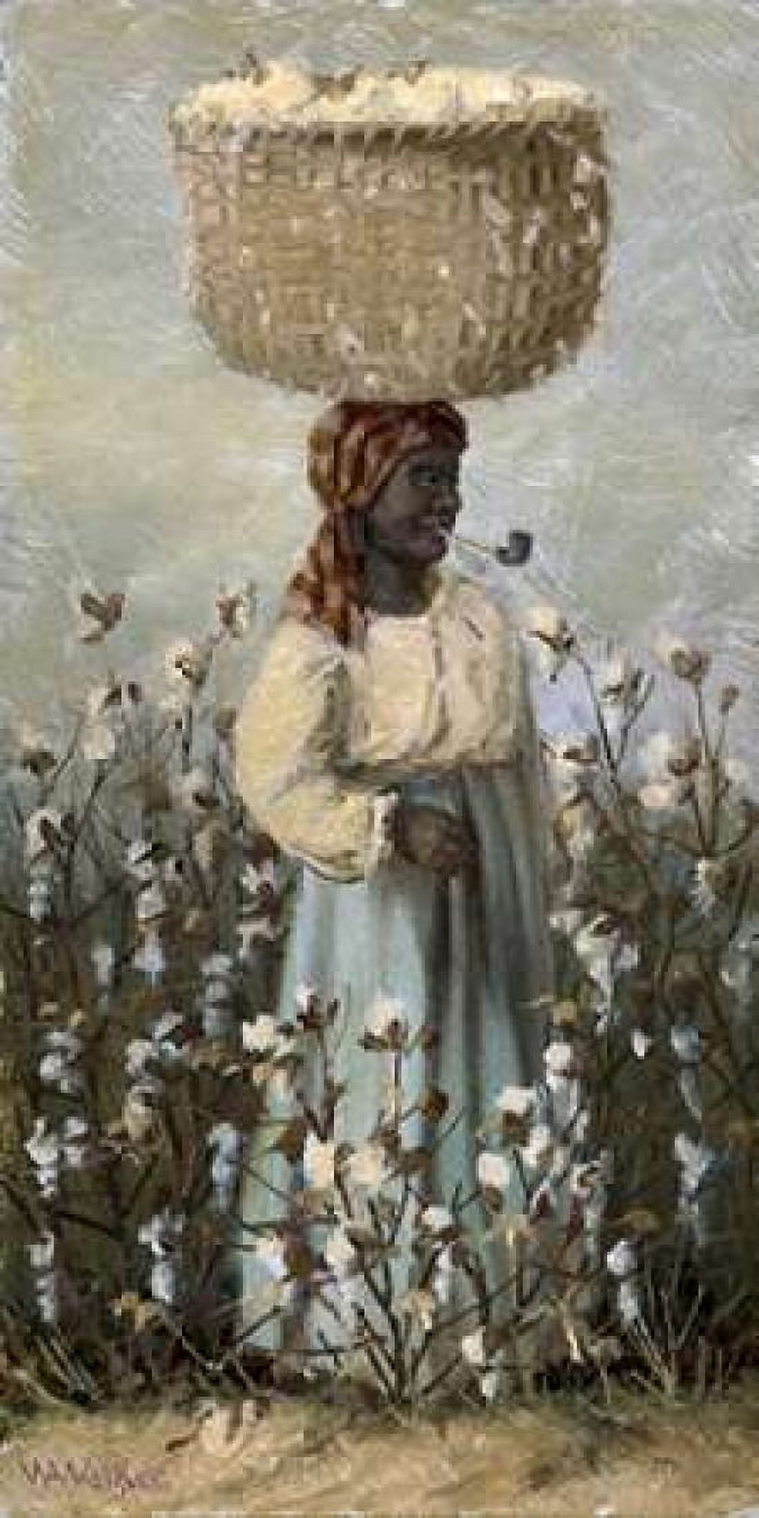 Cotton Picker Canvas Art - William Aiken Walker (24 x 48)