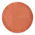 thumbnail image 1 of Cotton Placemat, Woven Heat Resistant Table Mat, Washable Insulated Table Protector, Round Dining Mat, Decorative Table Pad for Kitchen Restaurant Holiday Decoration, 14.9 Inch 1 Piece,Brown, 1 of 9