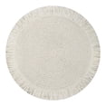 thumbnail image 1 of Cotton Placemat, Woven Heat Resistant Table Mat, Washable Insulated Table Protector, Round Dining Mat, Decorative Table Pad for Kitchen Restaurant Holiday Decoration, 14.9 Inch 1 Piece,WHite, 1 of 9