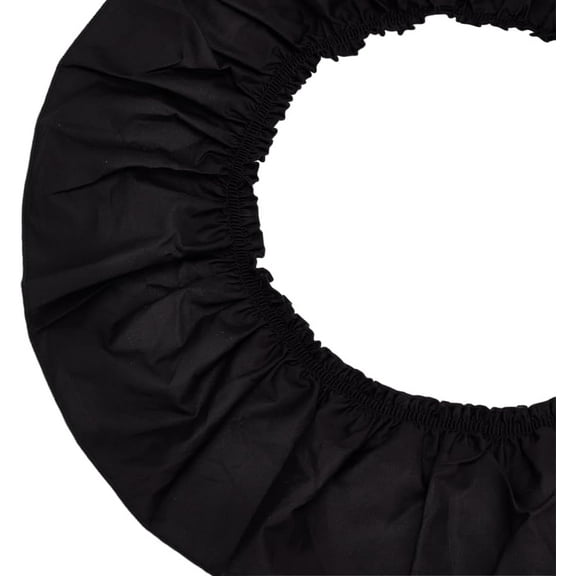 Cotton Pleated Lace Trim Ribbon Ruffled Trimming for Wedding Dress Decoration Black 5-1/2 inch(140mm) 3 yards/set