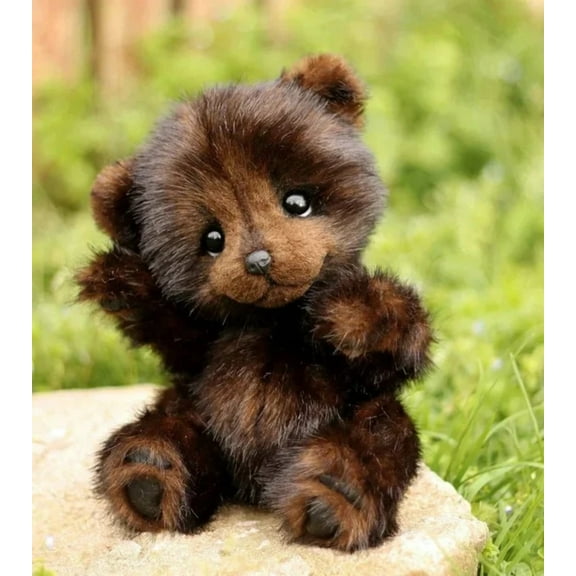 Cotton Plush Doll Black Bear Raccoon Toy