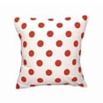 thumbnail image 1 of Cotton Polka Dots Decorative Throw Pillow/Sham Cushion Cover Red On White, 1 of 1