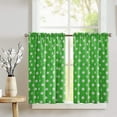 thumbnail image 1 of Cotton Polka Dots Print Café Tier Curtains Window Treatment Kitchen Home Décor, 1 of 1