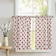 thumbnail image 1 of Cotton Polka Dots Print Café Tier Curtains Window Treatment Kitchen Home Décor, 1 of 1