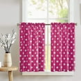 thumbnail image 1 of Cotton Polka Dots Print Café Tier Curtains Window Treatment Kitchen Home Décor, 1 of 1