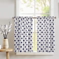 thumbnail image 1 of Cotton Polka Dots Print Café Tier Curtains Window Treatment Kitchen Home Décor, 1 of 1