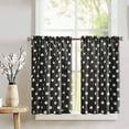 thumbnail image 1 of Cotton Polka Dots Print Café Tier Curtains Window Treatment Kitchen Home Décor, 1 of 1