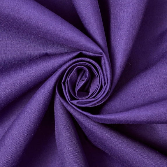 Cotton Polyester Broadcloth Fabric Premium Apparel Quilting 45" (Purple)