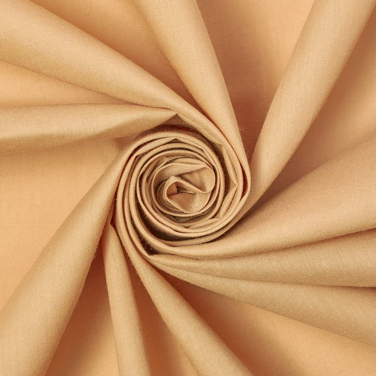 Cotton Polyester Broadcloth Fabric Premium Apparel Quilting 45 (Sand)