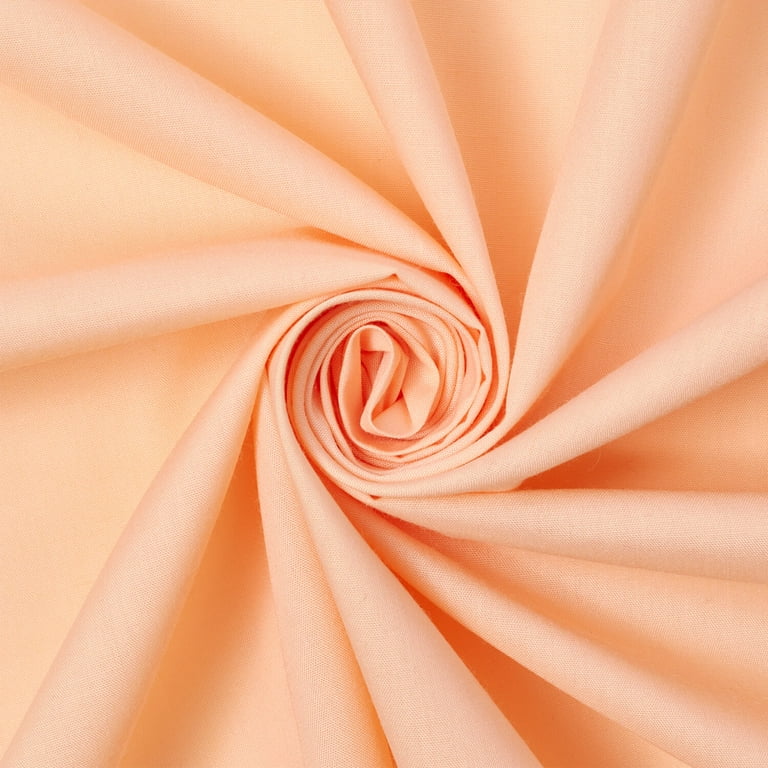 Cotton Polyester Broadcloth Fabric Premium Apparel Quilting 60 Wide Sold  By the Yard Wholesale (Peach)