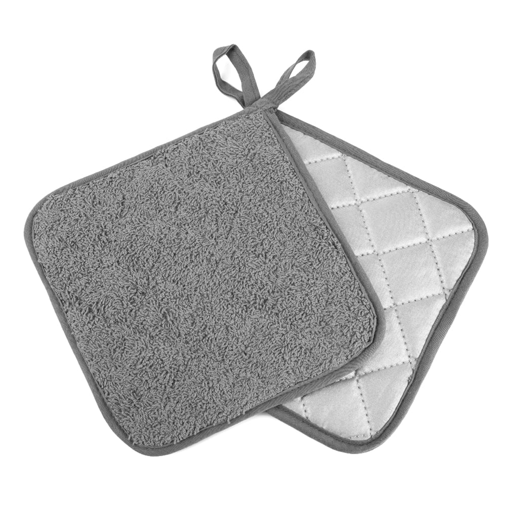 Cotton Pot Holders, Kitchen Basic Potholder Heat Resistant, Terry Pot