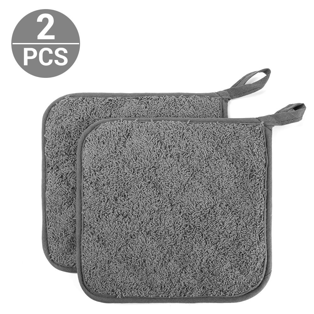 Cotton Potholders Kitchen Everyday Basic Terry Pot Holder Heat