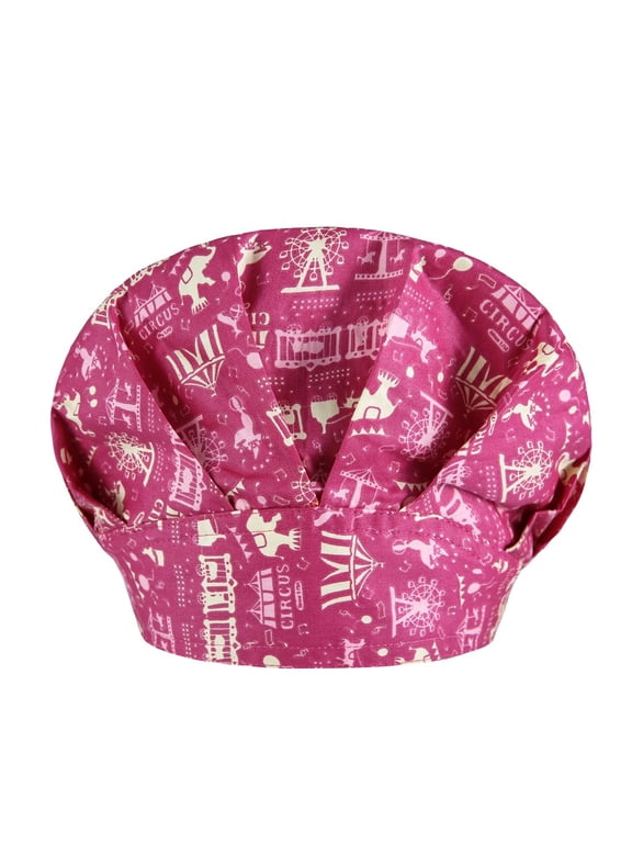 Cotton Print Scrub Cap for Women Men,Unisex Surgical Hat Adjustable,Lightweight Doctor Nurse Headwear with Elastic Band,Breathable Washable Caps for Medical Work,Daily Use C One Size