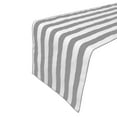 thumbnail image 1 of Cotton Print Table Runner 1 Inch Wide Stripes Grey, 1 of 3