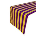 thumbnail image 1 of Cotton Print Table Runner 1 Inch Wide Stripes Yellow and Purple, 1 of 3