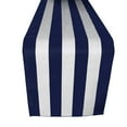 thumbnail image 1 of Cotton Print Table Runner 2 Inch Wide Stripes Navy, 1 of 4